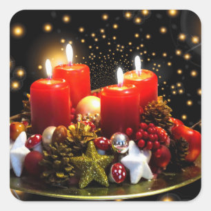 Beautiful Christmas     Square Sticker