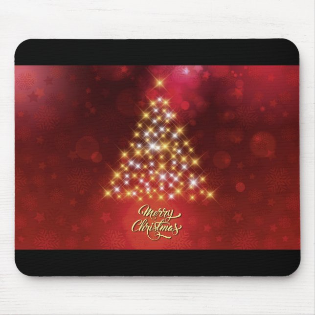 Beautiful Christmas Tree Mouse Mat (Front)