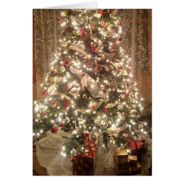 Beautiful Christmas Tree Traditional Greeting (Front)