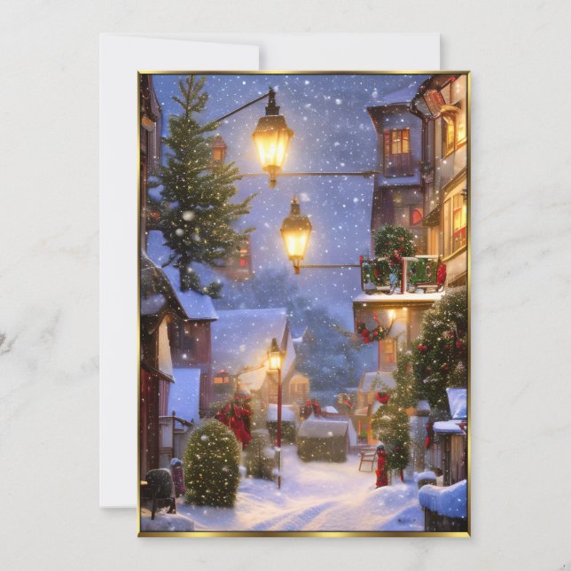 Beautiful Christmas View  3 Invitation (Front)