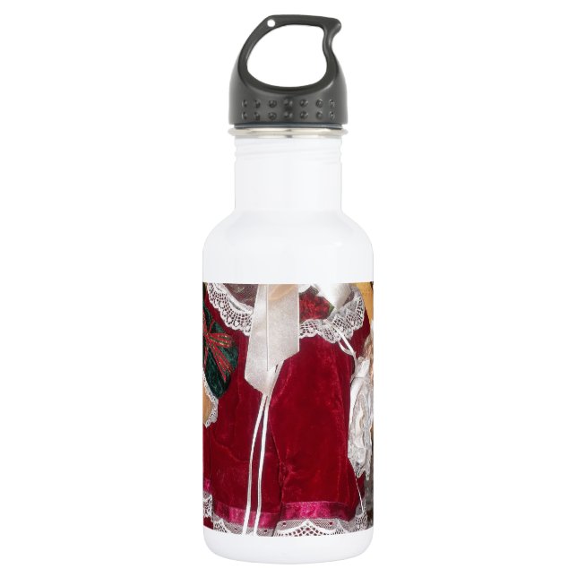 Beautiful Christmas with Love Have a Nice Day and  532 Ml Water Bottle (Front)