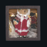 Beautiful Christmas with Love Have a Nice Day and  Gift Box<br><div class="desc">2" Square Gift Box</div>