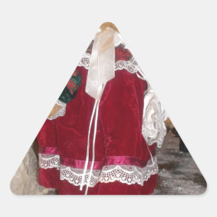 Beautiful Christmas with Love Have a Nice Day and  Triangle Sticker