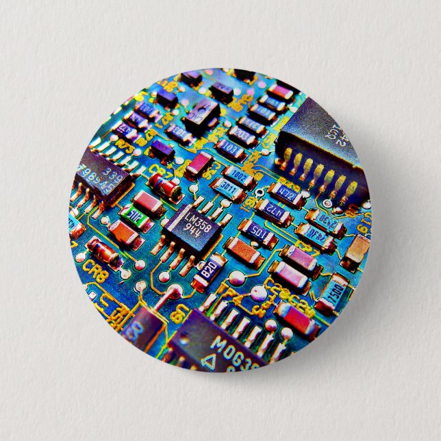 Beautiful Circuitry 6 Cm Round Badge (Front)