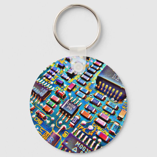Beautiful Circuitry Key Ring (Front)