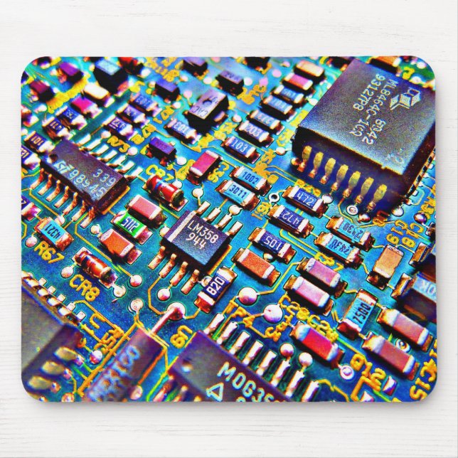Beautiful Circuitry Mouse Mat (Front)