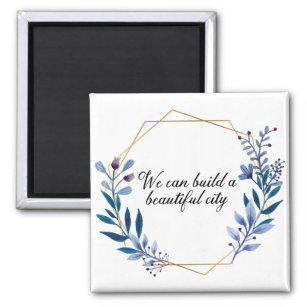 Beautiful City Godspell Quote magnet