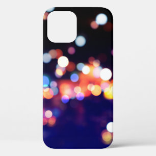 Beautiful city night bokeh light, abstract blur de iPhone 12 case