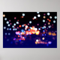 Beautiful city night bokeh light, abstract blur de