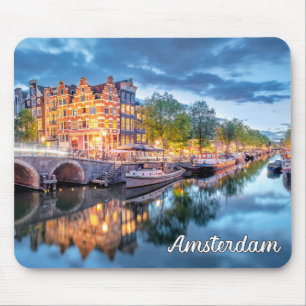 Beautiful City Of Amsterdam, Netherlands Mouse Mat