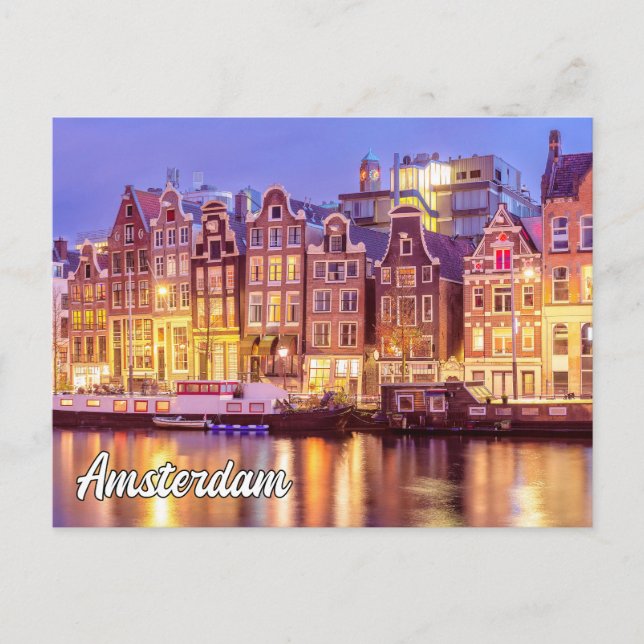 Beautiful City Of Amsterdam, Netherlands Postcard (Front)