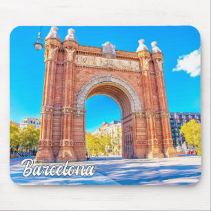 Beautiful City Of Barcelona, Spain Mouse Mat