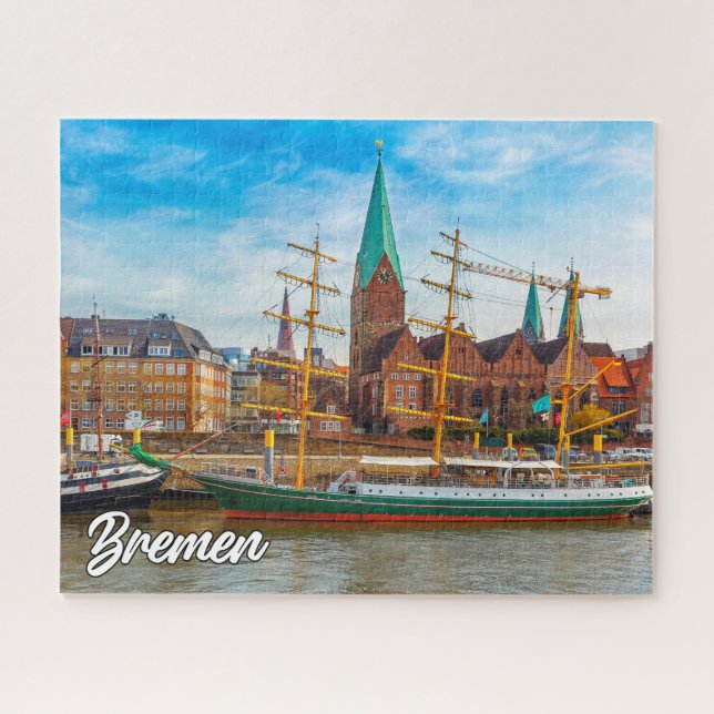 Beautiful City Of Bremen, Germany Jigsaw Puzzle (Horizontal)