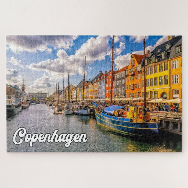 Beautiful City Of Copenhagen, Denmark Jigsaw Puzzle (Horizontal)