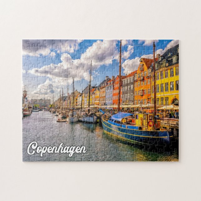 Beautiful City Of Copenhagen, Denmark Jigsaw Puzzle (Horizontal)