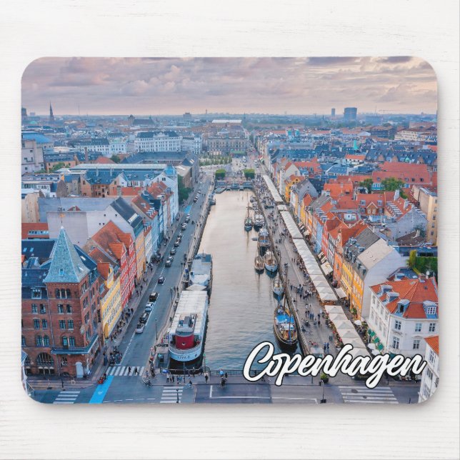 Beautiful City Of Copenhagen, Denmark Mouse Mat (Front)