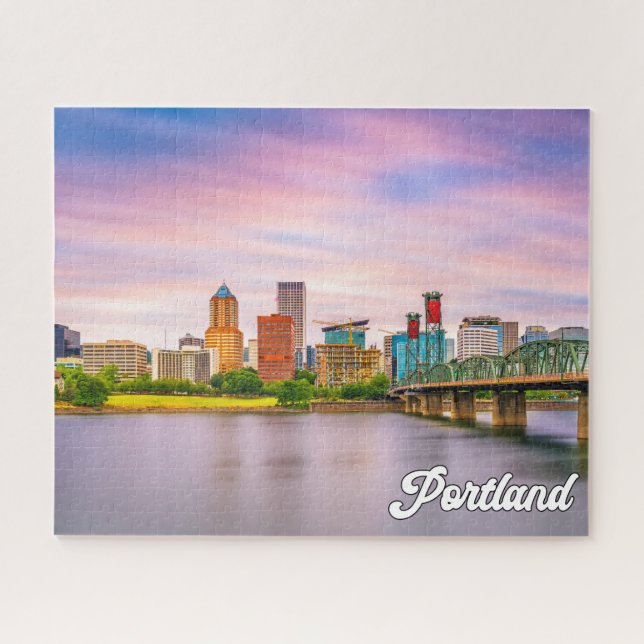Beautiful City Of Portland, Oregon Jigsaw Puzzle (Horizontal)