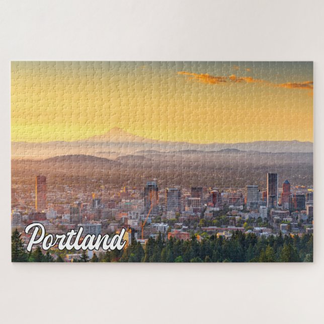 Beautiful City Of Portland, Oregon Jigsaw Puzzle (Horizontal)