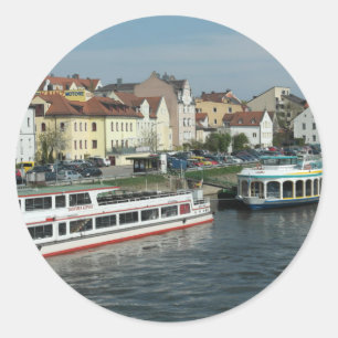 Beautiful City of Regensburg Classic Round Sticker