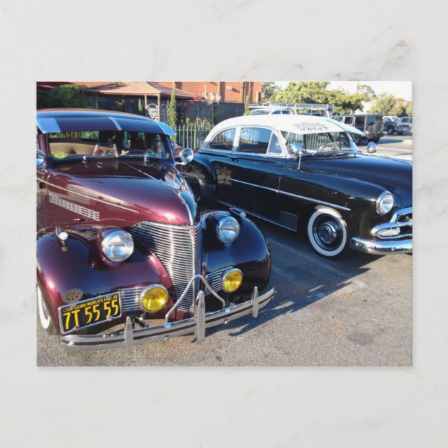 Beautiful Classic Cars at the Car Show Postcard (Front)
