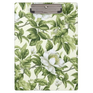 Beautiful classic floral pattern clipboard