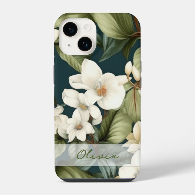 Beautiful classic floral pattern iPhone case (Back)