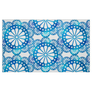 Beautiful & classic indigo blue and white pattern fabric