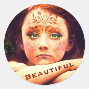 beautiful~ classic round sticker