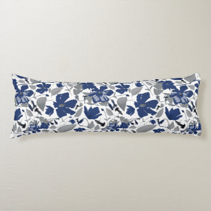 Beautiful Clematis Vine Floral Watercolor Pattern Body Cushion