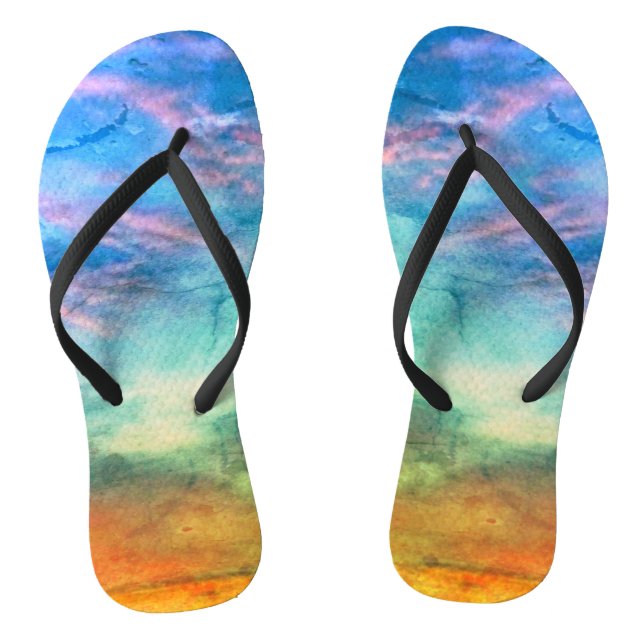 Beautiful Cloud Formation | Greenleaf Filter |  Flip Flops (Footbed)