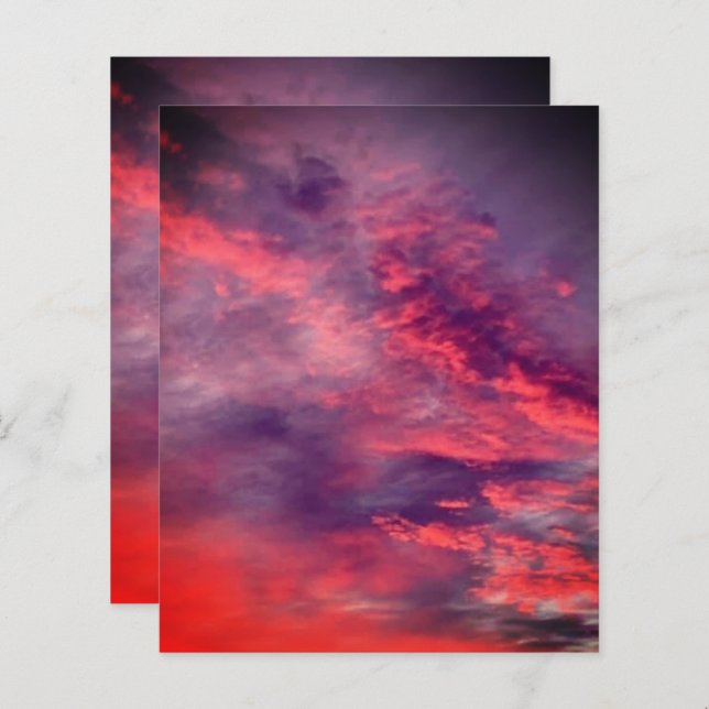 Beautiful Cloud Formation | Recoleta | Scrapbookin (Front/Back)