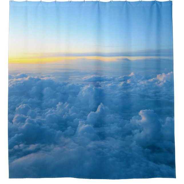 Beautiful cloud shower curtain (Front)