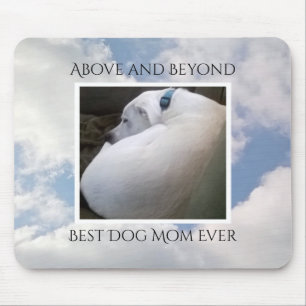 Beautiful Cloudy Sky Best Dog Mum Cute Calm Blue Mouse Mat