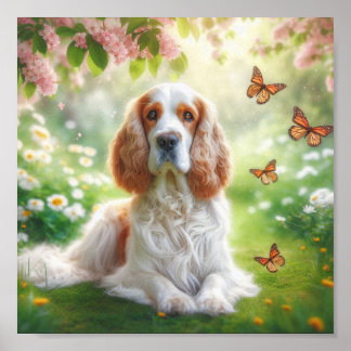 beautiful Clumber Spaniel Poster