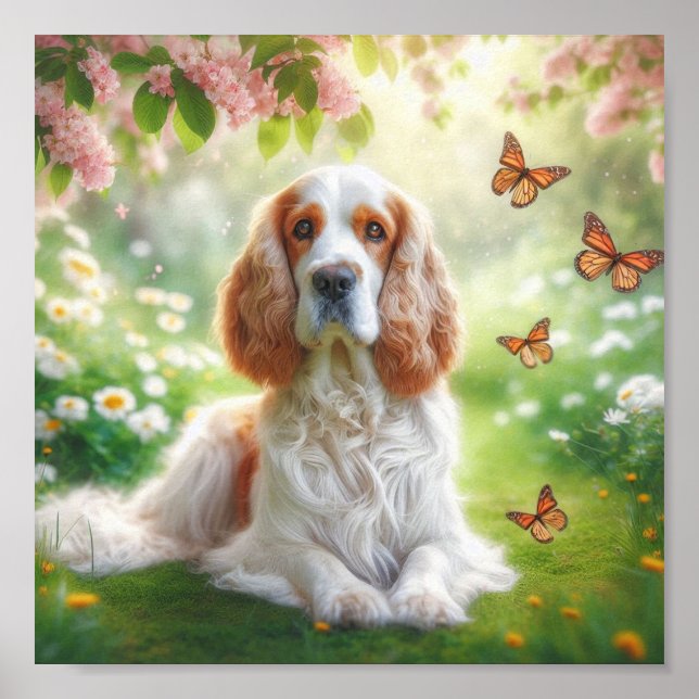 beautiful Clumber Spaniel Poster (Front)
