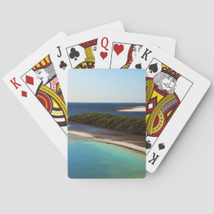 Beautiful coastal front image playing cards
