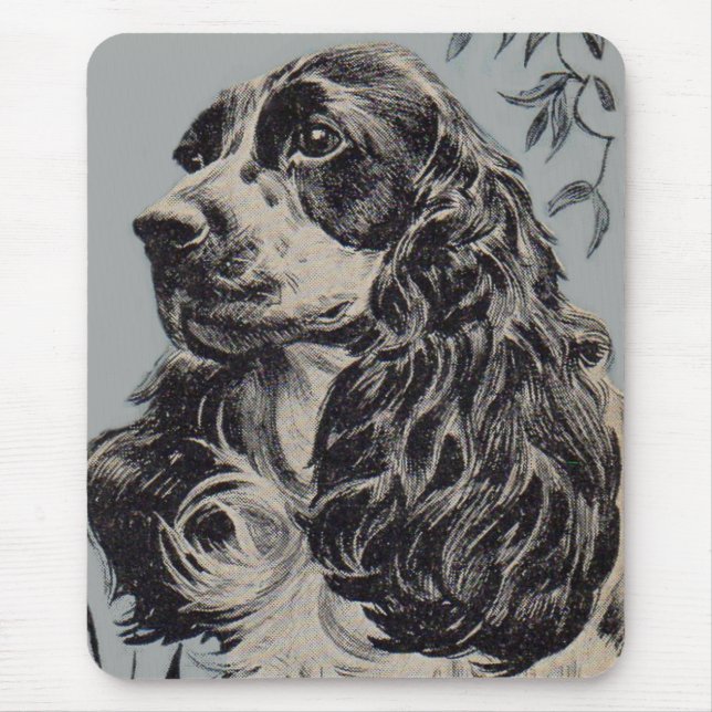 beautiful cocker spaniel mouse mat (Front)