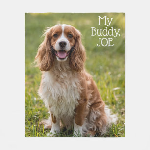 Beautiful Cocker Spaniel Personalized Fleece Blanket