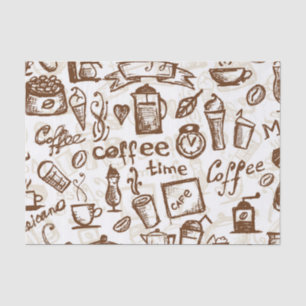 Beautiful Coffee Espresso Design Tissue Paper