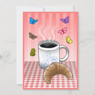 Beautiful Coffee Time Card