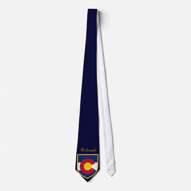Beautiful Colorado Flag Tie (Front)