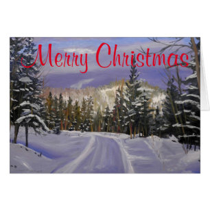 Beautiful Colorado Mountain Snow Scene