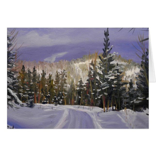 Beautiful Colorado Mountain Snow Scene (Front Horizontal)