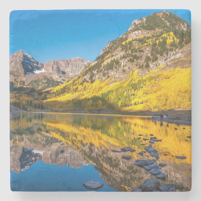 Beautiful Colorado Scenery Stone Coaster (Front)