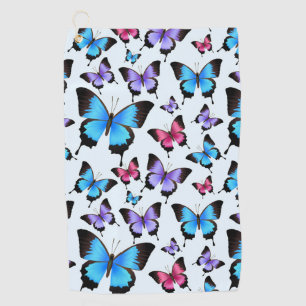 Beautiful Colorful Butterflies Golf Towel