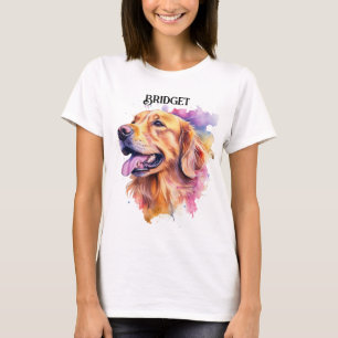 BEAUTIFUL COLORFUL GOLDEN RETRIEVER DOG FACE T-Shirt