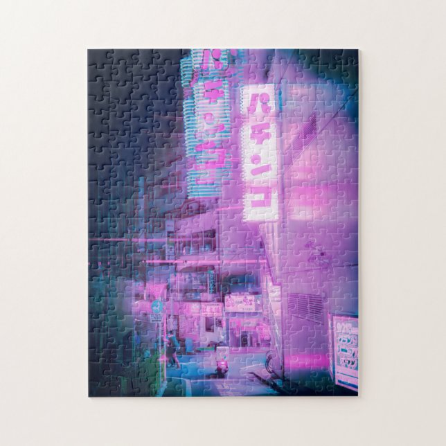 Beautiful Colorful Neon Signs In Tokyo, Japan Jigsaw Puzzle (Vertical)