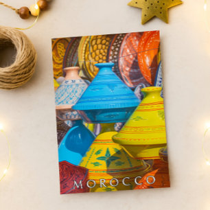 Beautiful Colorul Moroccan Tajine Food Postcard