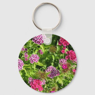 beautiful colour flowers key ring