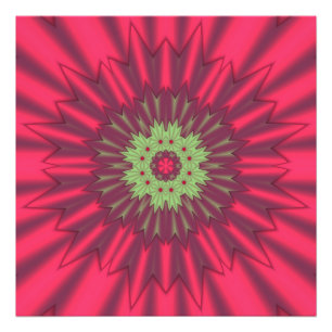 Beautiful colour kaleidoscope photo print